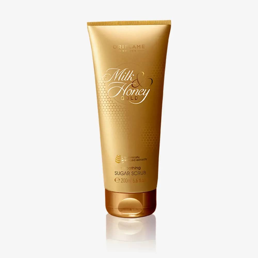 اسکراب بدن لایه بردار شیر و عسل اوریفلیم Milk & Honey Gold Smoothing Sugar Scrub - Image 2